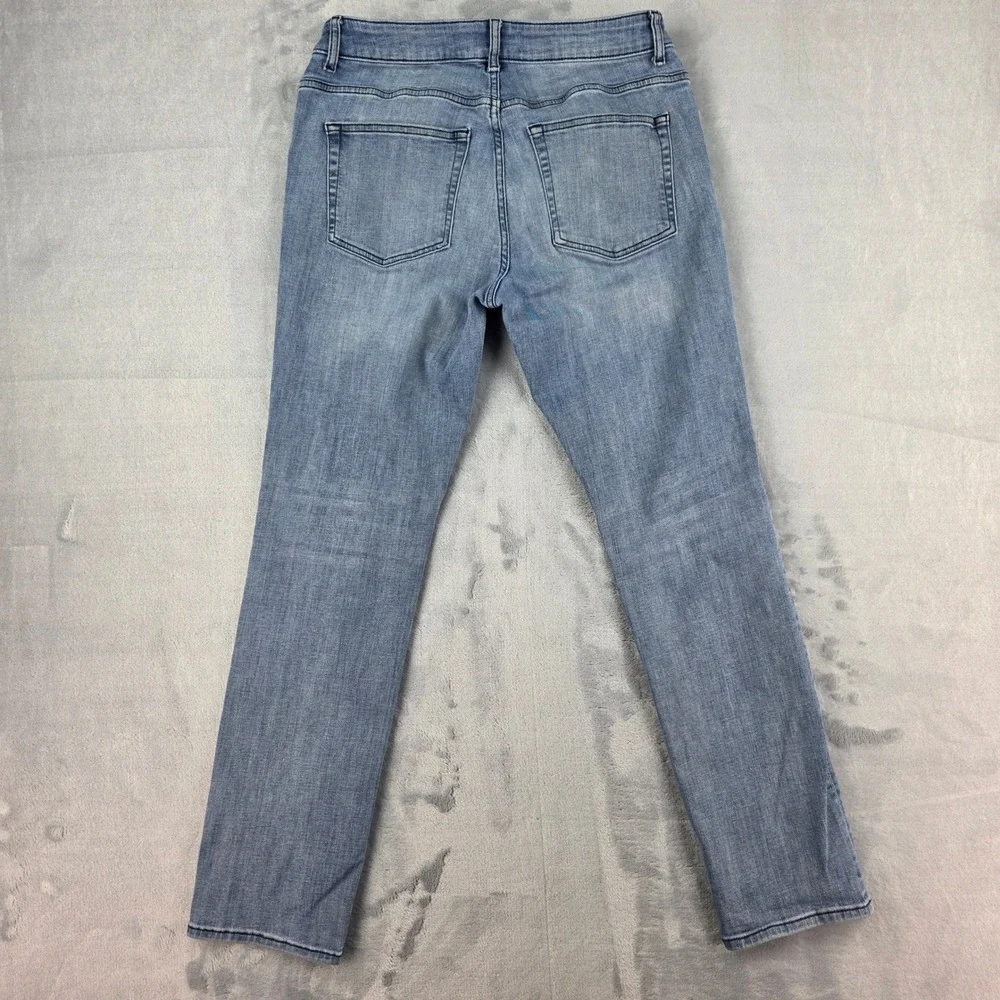 Warp + Weft AMS Amsterdam Slim Jeans Mens‎ 33x32 Sunbleach Blue Stretch Denim